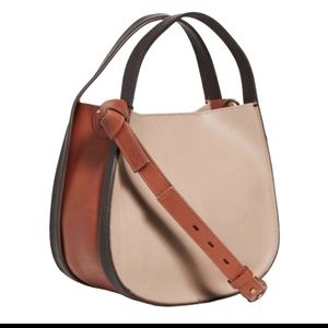 Madewell The Sydney Leather Crossbody Bag in Colorblock NB199